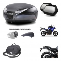 Lateral cases + back trunk + big top fitting + 3p hardware + internal bag  SH48 