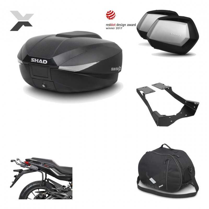 Lateral cases + back trunk + big top fitting + internal bag + 3p hardware  SH58X