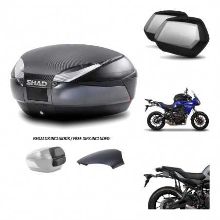 SHAD Maletas laterales + baul trasero herraje montaje 3p SH48 SC SH35 PREMIUM KIT-193650