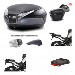 Lateral cases + back trunk + big top fitting + brake light + 3p hardware  SH48  