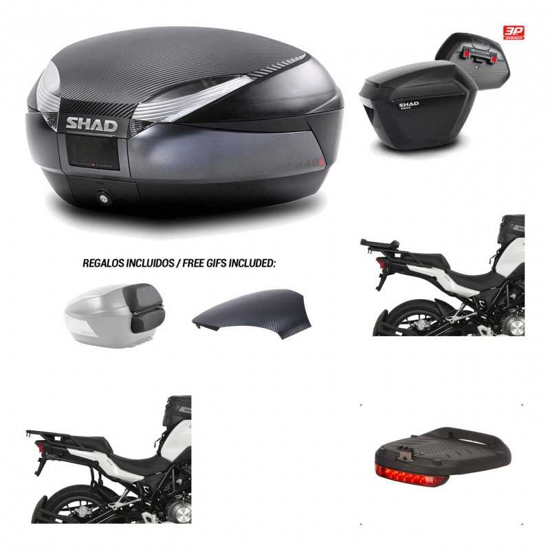 Lateral cases + back trunk + big top fitting + brake light + 3p hardware  SH48  