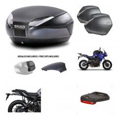 Lateral cases + back trunk + big top fitting + brake light + 3p hardware  SH48  