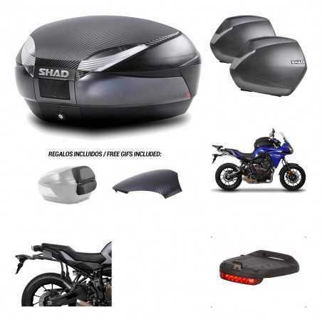 SHAD Maletas laterales + baul trasero herraje montaje luz de freno 3p SH48 SH36 SH 36 KIT-193652