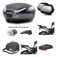 Lateral cases + back trunk + big top fitting + accessories + 3p hardware  SH48  
