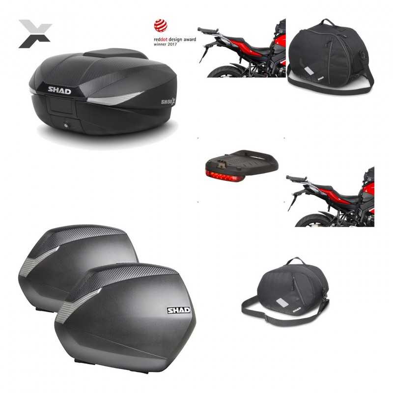 SHAD Maletas laterales + baul trasero herraje montaje accesorios 3p SH58X SH36 SH 36 KIT-193807