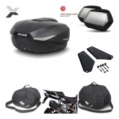 SHAD Maletas laterales + baul trasero herraje montaje accesorios 3p SH58X SC SH35 PREMIUM KIT-193757