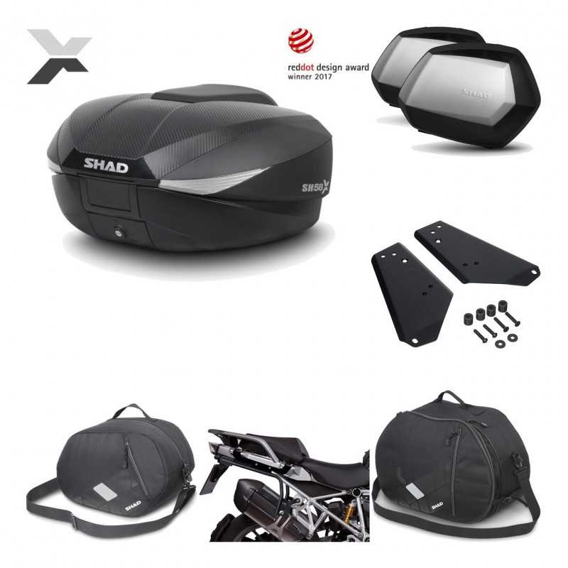 Lateral cases + back trunk + big top fitting + accessories + 3p hardware  SH58X 