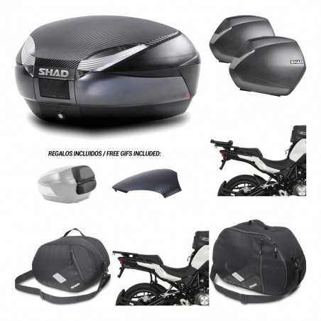 SHAD Maletas laterales + baul trasero herraje montaje accesorios 3p SH48 SH36 SH 36 KIT-193705