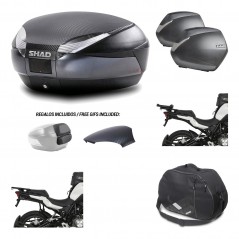 Lateral cases + back trunk + big top fitting + internal bag + 3p hardware  SH48 