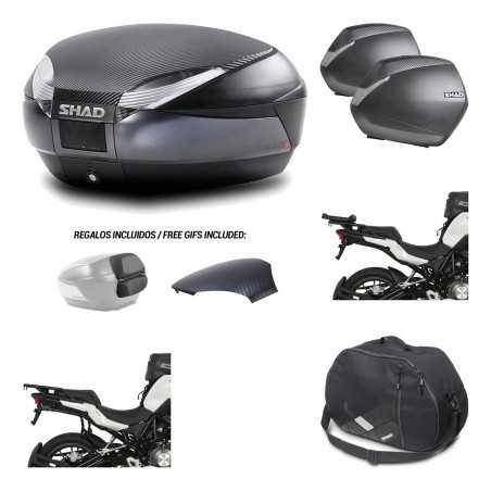 SHAD Maletas laterales + baul trasero herraje montaje bolsa interna 3p SH48 SH36 SH 36 KIT-193706
