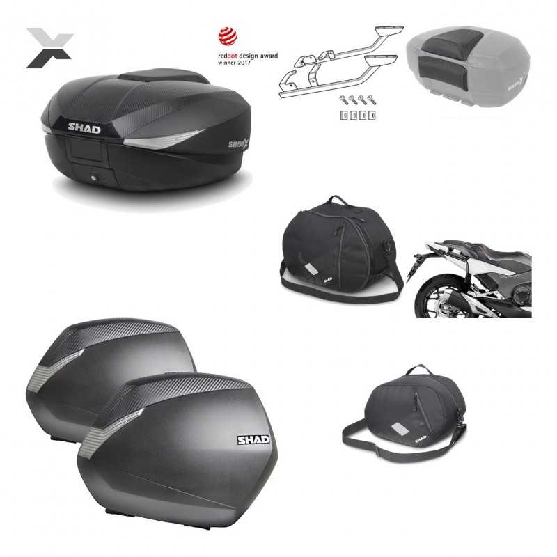 Lateral cases + back trunk + big top fitting + accessories + 3p hardware  SH58X 