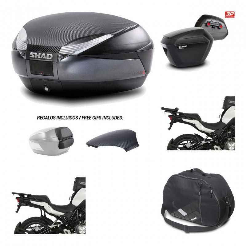 Lateral cases + back trunk + big top fitting + internal bag + 3p hardware  SH48 