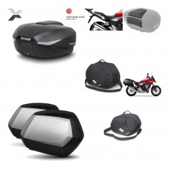 Lateral cases + back trunk + big top fitting + accessories + 3p hardware  SH58X 