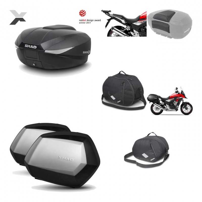 Lateral cases + back trunk + big top fitting + accessories + 3p hardware  SH58X 