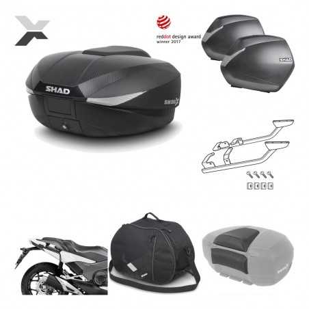 SHAD Maletas laterales + baul trasero herraje montaje accesorios 3p SH58X SH36 SH 36 KIT-194108