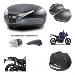 Lateral cases + back trunk + big top fitting + internal bag + 3p hardware  SH48 