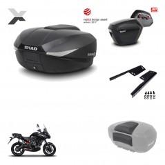 Lateral cases + back trunk + big top fitting + passenger support + 3p hardware  