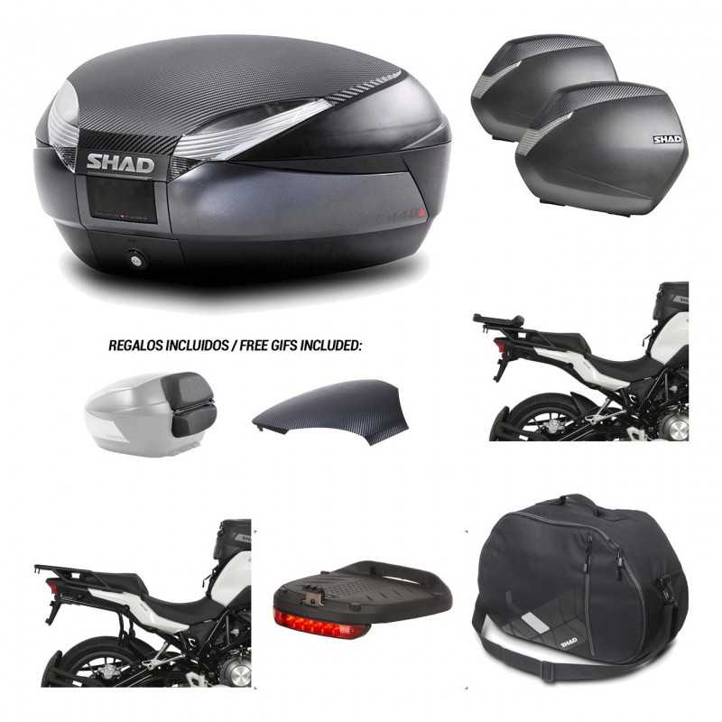 SHAD Maletas laterales + baul trasero herraje montaje accesorios 3p SH48 SH36 SH 36 KIT-193712
