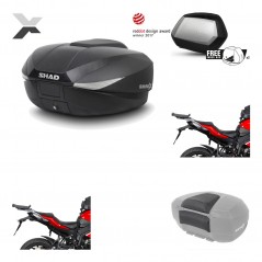 Lateral cases + back trunk + big top fitting + passenger support + 3p hardware  