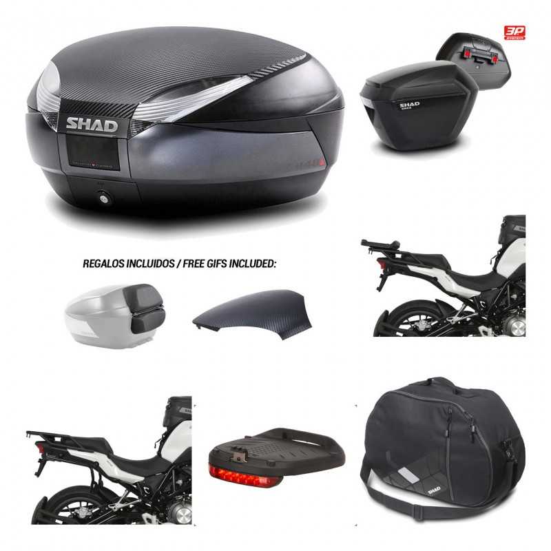 Lateral cases + back trunk + big top fitting + accessories + 3p hardware  SH48  
