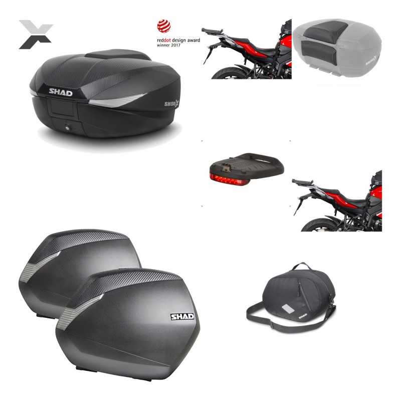 SHAD Maletas laterales + baul trasero herraje montaje accesorios 3p SH58X SH36 SH 36 KIT-193819