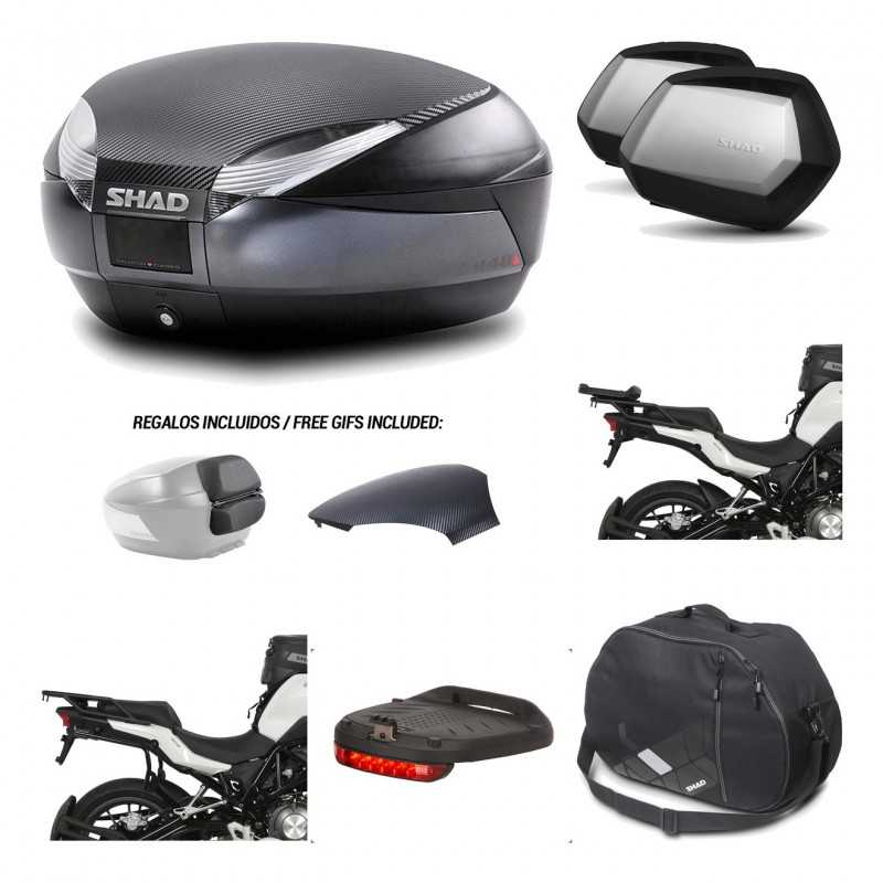 Lateral cases + back trunk + big top fitting + accessories + 3p hardware  SH48  
