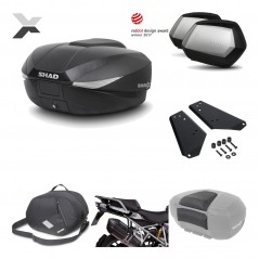 SHAD Maletas laterales + baul trasero herraje montaje accesorios 3p SH58X SC SH35 PREMIUM KIT-193769