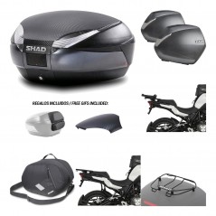 SHAD Maletas laterales + baul trasero herraje montaje accesorios 3p SH48 SH36 SH 36 KIT-193717