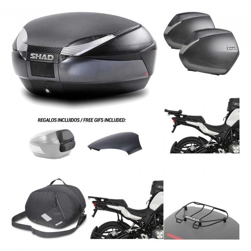 Lateral cases + back trunk + big top fitting + accessories + 3p hardware  SH48  