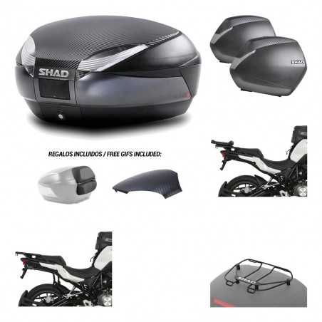 SHAD Maletas laterales + baul trasero herraje montaje parrilla portabultos superior 3p SH48 SH36 SH 36 KIT-193718