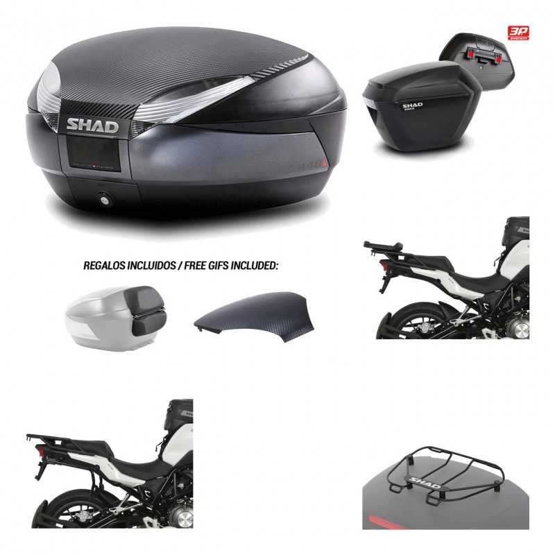 SHAD Maletas laterales + baul trasero herraje montaje parrilla portabultos superior 3p SH48 SH23 KIT-193719