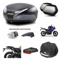 Lateral cases + back trunk + big top fitting + accessories + 3p hardware  SH48  