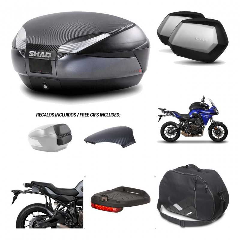Lateral cases + back trunk + big top fitting + accessories + 3p hardware  SH48  
