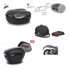 SHAD Maletas laterales + baul trasero herraje montaje accesorios 3p SH58X SH23 KIT-194121