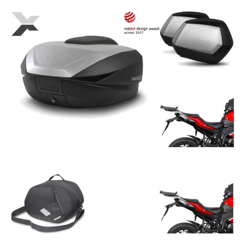 Lateral cases + back trunk + big top fitting + 3p hardware + internal bag  SH59X