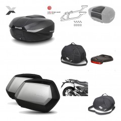 SHAD Maletas laterales + baul trasero herraje montaje accesorios 3p SH58X SC SH35 PREMIUM KIT-194123