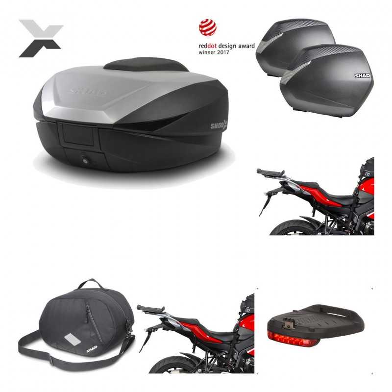 Lateral cases + back trunk + big top fitting + accessories + 3p hardware  SH59X 