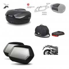 SHAD Maletas laterales + baul trasero herraje montaje accesorios 3p SH58X SC SH35 PREMIUM KIT-194124