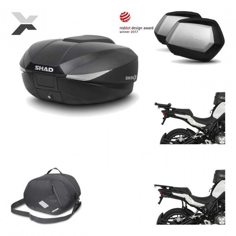 Lateral cases + back trunk + big top fitting + 3p hardware + internal bag  SH58X