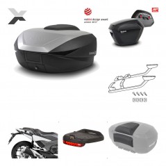 SHAD Maletas laterales + baul trasero herraje montaje accesorios 3p SH59X ALU SH23 KIT-194577