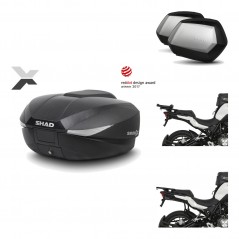SHAD Maletas laterales + baul trasero herraje montaje 3p SH58X SC SH35 PREMIUM KIT-194178