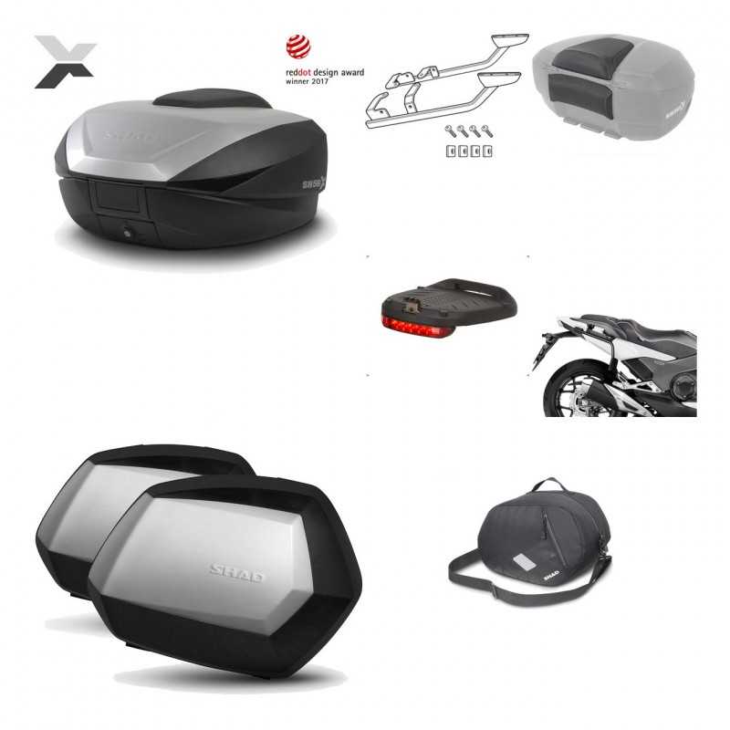 Lateral cases + back trunk + big top fitting + accessories + 3p hardware  SH59X 
