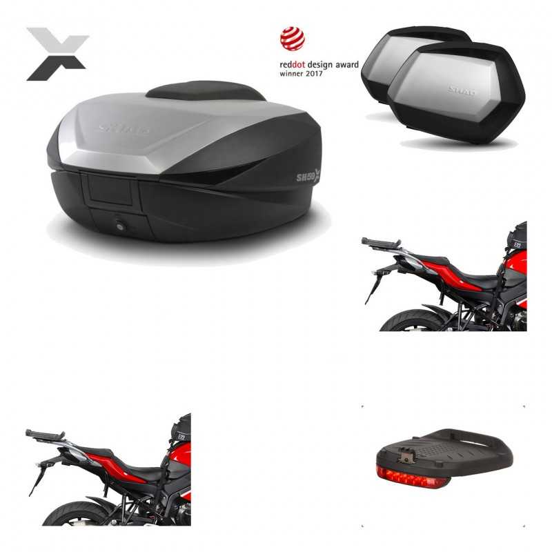Lateral cases + back trunk + big top fitting + brake light + 3p hardware  SH59X 
