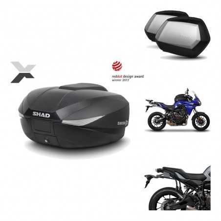 SHAD Maletas laterales + baul trasero herraje montaje 3p SH58X SC SH35 PREMIUM KIT-194130