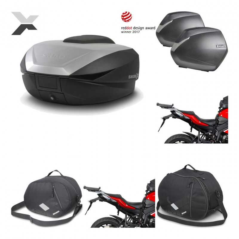 Lateral cases + back trunk + big top fitting + accessories + 3p hardware  SH59X 