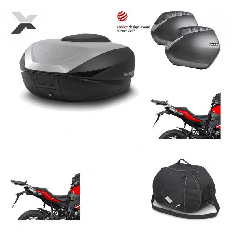 Lateral cases + back trunk + big top fitting + internal bag + 3p hardware  SH59X