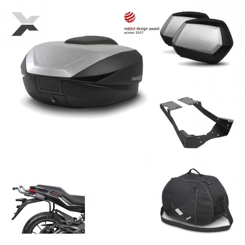 Lateral cases + back trunk + big top fitting + internal bag + 3p hardware  SH59X