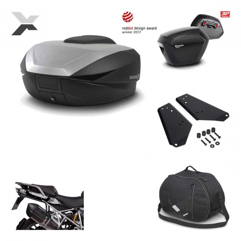 Lateral cases + back trunk + big top fitting + internal bag + 3p hardware  SH59X