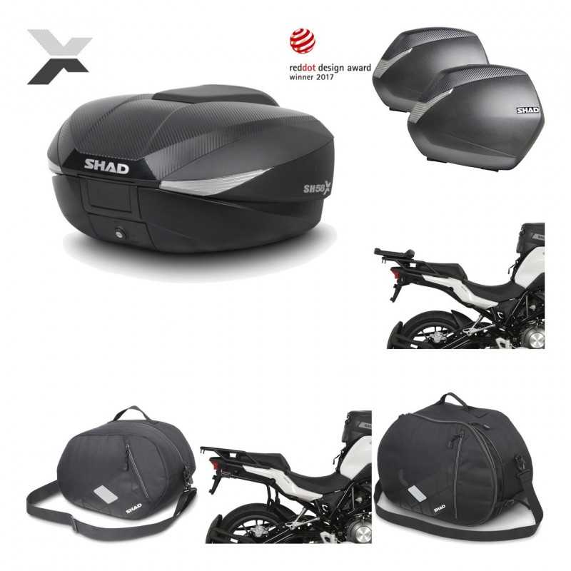 Lateral cases + back trunk + big top fitting + accessories + 3p hardware  SH58X 