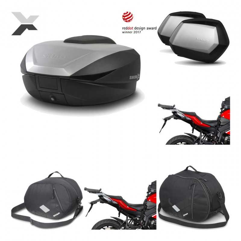 Lateral cases + back trunk + big top fitting + accessories + 3p hardware  SH59X 
